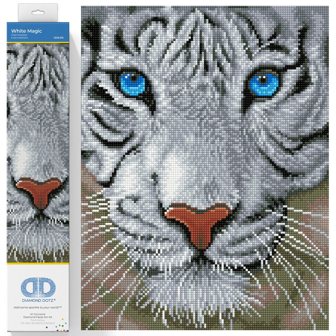 Diamond Dotz White Magic Diamond Painting Kits for Adults - Diamond Art Kits a Relaxing Creative Craft Kit with Dotz Gems 13x16